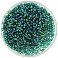 Miyuki Round Seed Beads Size 8/0 Silver Lined Emerald AB 22GM