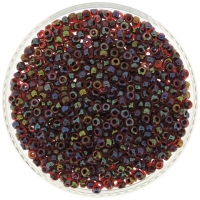 Miyuki Round Seed Beads Size 8/0 Garnet AB 22GM
