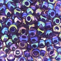 Miyuki Round Seed Beads 6/0 Purple Lined Amethyst AB 20GM