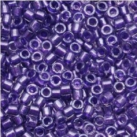 DB906 Miyuki Delica Seed Beads 11/0 Lined Sparkling Purple 7.2GM