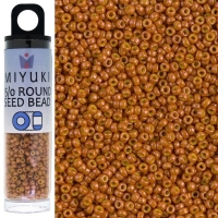 Miyuki Round Seed Beads 15/0 Opaque Pumpkin 8.2GM