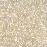 Miyuki Round Seed Beads Size 8/0 Crystal Ivory Gold 22GM