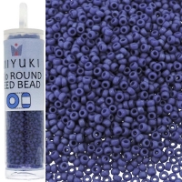 Miyuki Round Seed Beads 15/0 Matte Metallic Cobalt 8.2GM