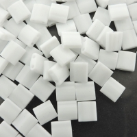 Miyuki Tila Beads 5mm 2-hole Square Opaque White 7.2GM