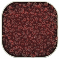 Czech SuperDuo Two-hole Beads 5x2.5mm Ruby 22.5GM
