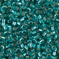 DB1208 Miyuki Delica Seed Beads 11/0 Silver Lined Crbn Teal 7.2G