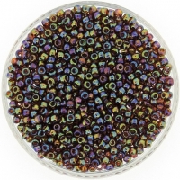 Miyuki Round Seed Beads Size 8/0 Transparent Topaz AB 24GM