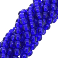 Czech Round Druk Beads 4mm - Cobalt 100pcs