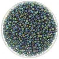 Miyuki Round Seed Beads Size 8/0 Matte TR Grey AB 24GM