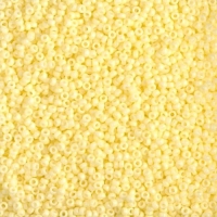 Miyuki Round Seed Beads 15/0 DURACOAT Opq Pale Yellow 8.2GM