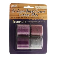 Beadsmith S-Lon Superlon Tex 210 Bead Cord Color Mx - Plum Crazy