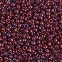 Miyuki Round Seed Beads Size 8/0 Cranberry Gold Luster 22GM