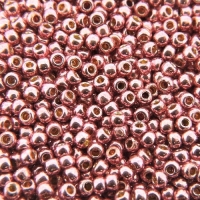 Seed Beads Round Size 11/0 28GM PermaFinish Galvanized Rose