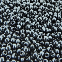 Seed Beads Round Size 11/0 28GM Metallic Hematite