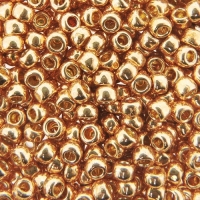 Seed Beads Round Size 8/0 PermaFinish Galvanized Rose Gold 28GM