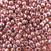 Seed Beads Round Size 8/0 PermaFinish Galvanized Pink Lilac 28GM