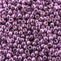 Seed Beads Round Size 11/0 28GM PermaFinish Galvanized Magenta
