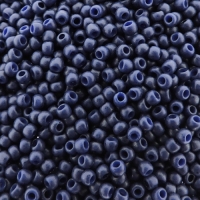 Seed Beads Round Size 11/0 28GM Semi Glazed Navy Blue