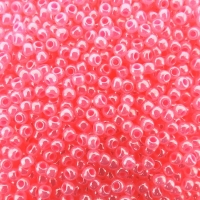 Seed Beads Round Size 11/0 28GM Ceylon Hot Pink Pearl