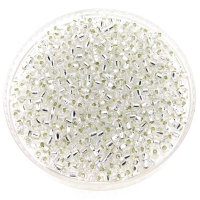 Miyuki Round Seed Beads Size 8/0 Silver Lined Crystal 22GM