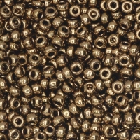 Miyuki Round Seed Beads Size 11/0 Metallic Dark Bronze 24GM