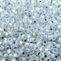 Miyuki Round Seed Beads Size 11/0 Gilt Lined White Opal 24GM