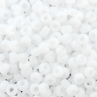 Miyuki Round Seed Beads Size 11/0 Opaque White 23GM