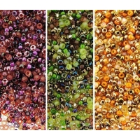 Miyuki Round Seed Beads 15/0 Warm Tones Mixes (3 Colors)