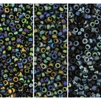 Miyuki Round Seed Beads 15/0 Dark Metallics Mixes (3 Colors)