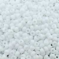 Miyuki Round Seed Beads Size 8/0 Opaque White 22GM