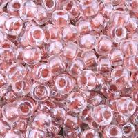 Miyuki Round Seed Beads 6/0 Metallic Rose Lined Crystal 20GM