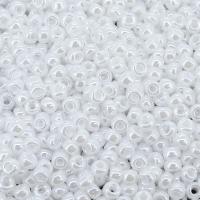 Miyuki Round Seed Beads Size 8/0 Pearl Ceylon White 22GM