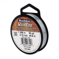 Beadalon Wildfire Beading Thread .006 Inch - 50 Yd Grey