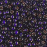 Miyuki Round Seed Beads 6/0 Silver Lined Dyed Dark Purple 20GM