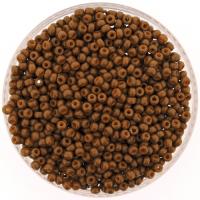Miyuki Round Seed Beads Size 8/0 DURACOAT Opaque Brown 22GM