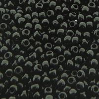 Seed Beads Round Size 8/0 Opaque Jet Black 28GM 8-49