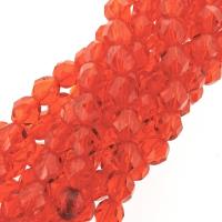 Fire Polished Faceted 6mm Round Beads 6"str - Hyacinth