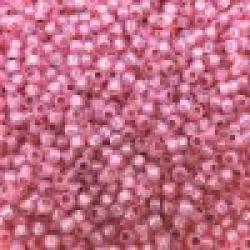  Seed Beads Round Size 11/0 28GM PermaFinish Dk Pink Opal SL 