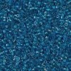  DB2385 Miyuki Delica Seed Beads 11/0 Fancy Lined Teal Blue 7.2GM 